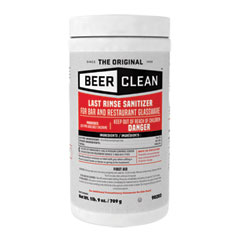 Diversey™ Beer Clean Last Rinse Glass Sanitizer, Powder, 25 oz Container