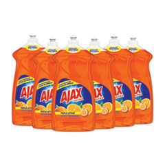 Ajax® Dish Detergent, Liquid, Antibacterial, Orange, 52 oz, Bottle, 6/Carton