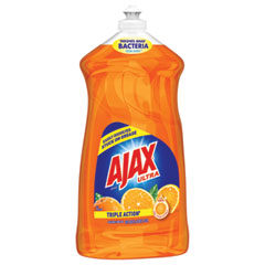 Ajax® Dish Detergent, Liquid, Antibacterial, Orange, 52 oz, Bottle, 6/Carton