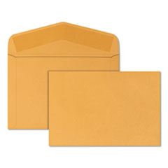 Quality Park™ Open-Side Booklet Envelope, #15, Hub Flap, Gummed Closure, 10 x 15, Brown Kraft, 100/Box