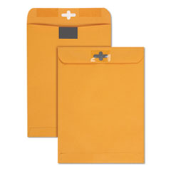 Postage Saving ClearClasp Kraft Envelope, #90, Cheese Blade Flap, ClearClasp Closure, 9 x 12, Brown Kraft, 100/Box