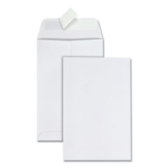 Quality Park™ Redi-Strip Catalog Envelope, #1, Cheese Blade Flap, Redi-Strip Adhesive Closure, 6 x 9, White, 100/Box