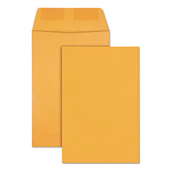 Quality Park™ Catalog Envelope, 28 lb Bond Weight Kraft, #1, Square Flap, Gummed Closure, 6 x 9, Brown Kraft, 500/Box