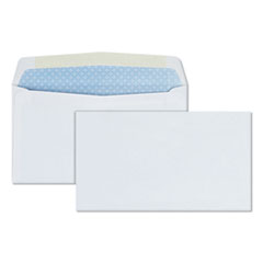 Quality Park™ Security Tint Business Envelope, #6 3/4, Commercial Flap, Gummed Closure, 3.63 x 6.5, White, 500/Box