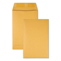Quality Park™ Catalog Envelope, 28 lb Bond Weight Kraft, #1 3/4, Square Flap, Gummed Closure, 6.5 x 9.5, Brown Kraft, 500/Box