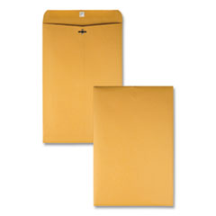 Quality Park™ Clasp Envelope, #15, Square Flap, Clasp/Gummed Closure, 10 x 15, Brown Kraft, 100/Box