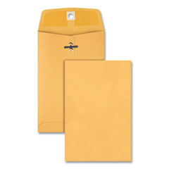 Quality Park™ Clasp Envelope, 28 lb Bond Weight Kraft, #35, Square Flap, Clasp/Gummed Closure, 5 x 7.5, Brown Kraft, 100/Box