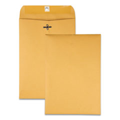 Quality Park™ Clasp Envelope, #68, Square Flap, Clasp/Gummed Closure, 7 x 10, Brown Kraft, 100/Box