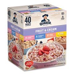 Quaker® Instant Oatmeal, Assorted Varieties, 1.05 oz Packet, 40/Box, Ships in 1-3 Business Days