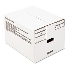 8115001178249, SKILCRAFT Record Archival Storage Box, Letter Files, 12" x 9.5" x 14.75", White, 25/Bundle NSN1178249