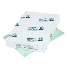 7530011476812, SKILCRAFT Colored Copy Paper, 20 lb Bond Weight, 8.5 x 11, Green, 500 Sheets/Ream, 10 Reams/Carton