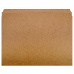 7530002223443, SKILCRAFT Paperboard File Folder, Straight Tabs, Letter Size, 0.75" Expansion, Brown, 100/Box