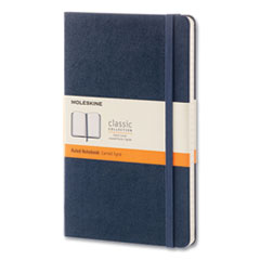 Moleskine® Classic Collection Hard Cover Notebook, 1-Subject, Dotted Rule, Sapphire Blue Cover, (240) 8.25 x 5 Sheets