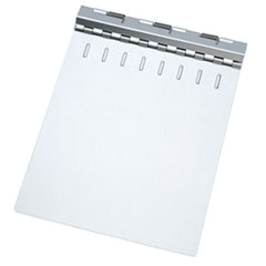 7510002866954, SKILCRAFT Clipboard Binder, 0.5" Clip Capacity, Holds 8.5 x 11 Sheets, Silver