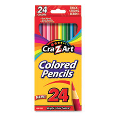 Cra-Z-Art® Colored Pencils, 24 Assorted Lead and Barrel Colors, 24/Set