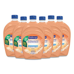 Softsoap® Antibacterial Liquid Hand Soap Refills, Fresh, 50 oz, Orange, 6/Carton