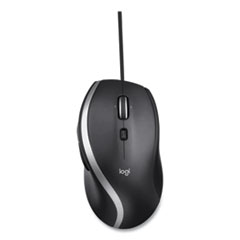 Logitech® Advanced Corded Mouse M500s, USB, Right Hand Use, Black