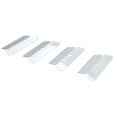 7510013750502, SKILCRAFT Tabs for Hanging File Folders, 1/5-Cut, Clear, 2" Wide, 25/Pack