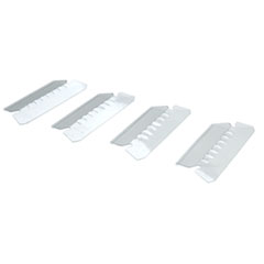7510013750502, SKILCRAFT Tabs for Hanging File Folders, 1/5-Cut, Clear, 2" Wide, 25/Pack NSN3750502