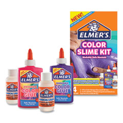 Elmer's® Color Slime Kit, (1) 5 oz Pink Color Glue, (1) 5 oz Purple Color Glue, (2) 2.3 oz Elmer's Magical Liquid