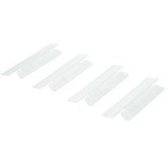 7510013754510, SKILCRAFT Tabs for Hanging File Folders, 1/3-Cut, Clear, 3.5" Wide, 25/Pack