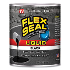 Flex Seal Liquid Rubber, 32 oz Can, Black