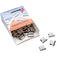 7510013926512, SKILCRAFT Clam Clip Refill, Small, Silver, 50/Box