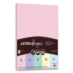 Astrobrights® Color Cardstock, 65 lb Cover Weight, 8.5 x 11, Assorted Pastel Colors, 50/Pack