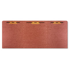 7530014840001, SKILCRAFT Tri-Fold Classification Folder, 1 Fastener, Letter Size, Red Exterior, 10/Pack
