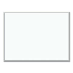 U Brands Melamine Dry Erase Board, 47 x 35, White Surface, Silver Frame
