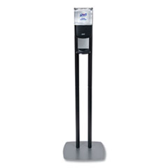 PURELL® ES8 Hand Sanitizer Floor Stand with Dispenser, 1,200 mL, 13.5 x 5 x 28.5, Graphite/Silver