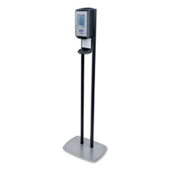 PURELL® CS6 Hand Sanitizer Floor Stand with Dispenser, 1,200 mL, 13.5 x 5 x 28.5, Graphite/Silver