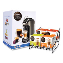 NESCAFÉ® Dolce Gusto® Esperta 2 With Four Gusto Coffees and Rack Bundle, Black/Gray, Delivered in 1-4 Business Days