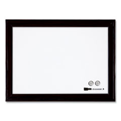 Quartet® Home Decor Magnetic Dry Erase Board, 23 x 17, Black Wood Frame