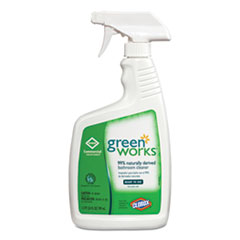 Green Works® Bathroom Cleaner, 24 oz Spray Bottle, 12/Carton