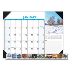 House of Doolittle™ Earthscapes Scenic Desk Pad Calendar, Scenic Photos, 18.5 x 13, White Sheets, Black Binding/Corners,12-Month (Jan-Dec): 2022