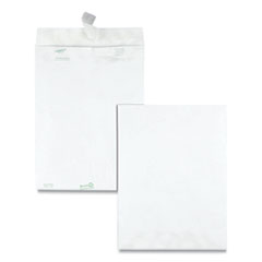 Survivor® Lightweight 14 lb Tyvek Catalog Mailers, #10 1/2, Square Flap, Redi-Strip Adhesive Closure, 9 x 12, White, 100/Box