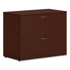 Mod Lateral File, 2 Legal/Letter-Size File Drawers, Traditional Mahogany, 36" x 20" x 29"