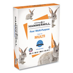 Hammermill® Fore Multipurpose Print Paper, 96 Bright, 20 lb, 8.5 x 11, White, 500 Sheets/Ream