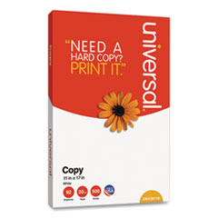 Universal® Copy Paper, 92 Bright, 20 lb Bond Weight, 11 x 17, White, 500 Sheets/Ream
