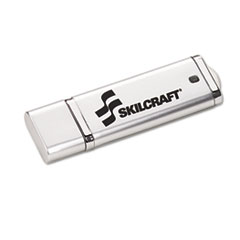 7045015584987, SKILCRAFT Ultra-Slim Flash Drive, 4 GB, Silver