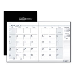 House of Doolittle™ Recycled Ruled 14-Month Planner with Leatherette Cover, 10 x 7, Black Cover, 14-Month (Dec to Jan): 2023 to 2025