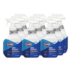 Clorox® Commercial Solutions Odor Defense Air/Fabric Spray, Clean Air, 32 oz Bottle, 9/Carton