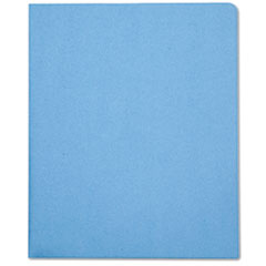 7510005842490, SKILCRAFT Double Pocket Portfolio, 0.38" Capacity, 11 x 8.5, Light Blue, 25/Box