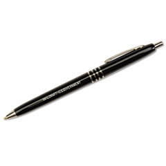 7520009357135, SKILCRAFT U.S. Government Ballpoint Pen, Retractable, Fine 0.7 mm, Black Ink, Black Barrel, Dozen