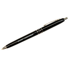7520009357136, SKILCRAFT U.S. Government Ballpoint Pen, Retractable, Medium 1 mm, Black Ink, Black Barrel, Dozen