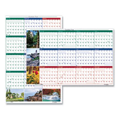 House of Doolittle™ Earthscapes Recycled Reversible/Erasable Yearly Wall Calendar, Nature Photos, 18 x 24, White Sheets, 12-Month (Jan-Dec): 2022