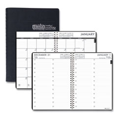 House of Doolittle™ 24/7 Recycled Daily Appointment Book/Monthly Planner, 10 x 7, Black Cover, 12-Month (Jan to Dec): 2024