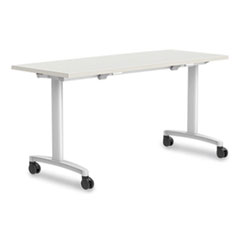 Union & Scale™ Workplace2.0 Nesting Training Table, Rectangular, 60w x 24d x 29.5h, Silver Mesh
