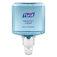 PURELL® Foodservice HEALTHY SOAP 0.5% BAK Antimicrobial Foam, For ES6 Dispensers, Fragrance-Free, 1,200 mL, 2/Carton